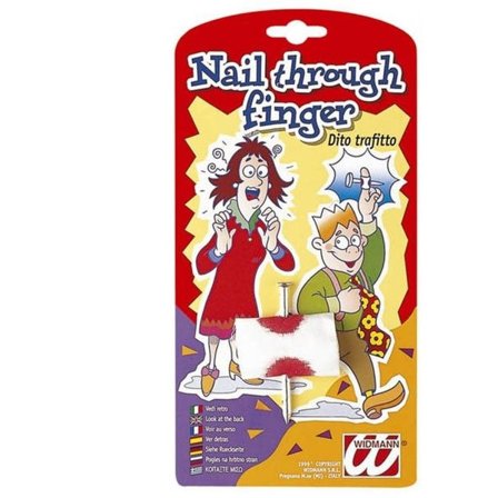 Spik igenom fingret Fake Skämt