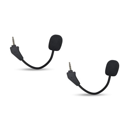 2-pakning erstatningsmikrofon for spill til Corsair HS50, HS60, HS70 & HS70 SE-serien Stereo Gaming Headset, avtakbar bommikrofon med støyreduksjon