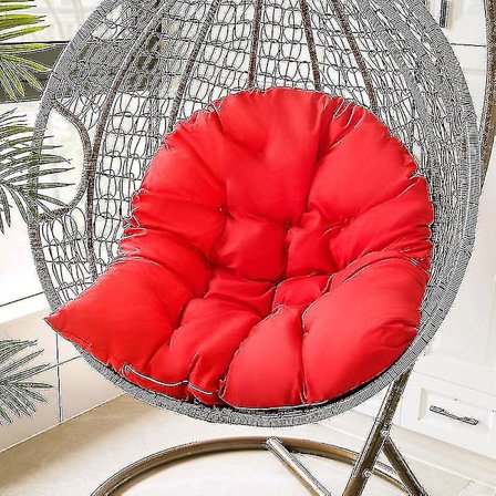 Svart Hängande Korg Kudde Swing Rotting Stol Kudde Vagga Kudde