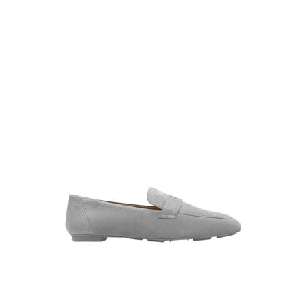 Stuart Weitzman, Loafers Grijs, Dames, Maat:38 1/2 EU,suede