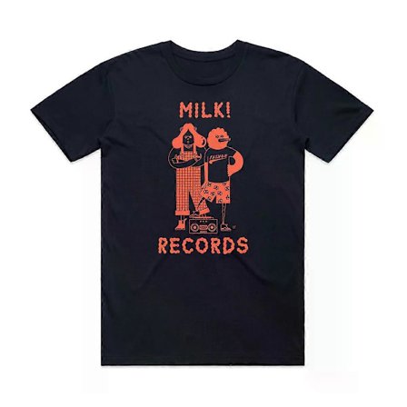 Courtney Barnett Milk Records Marinblå T-shirt ROCKINSTONE