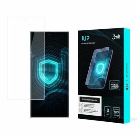 3MK [3 PACK] Foil 1UP Härdat Glas Skärmskydd Galaxy S22 Ultra - Svart