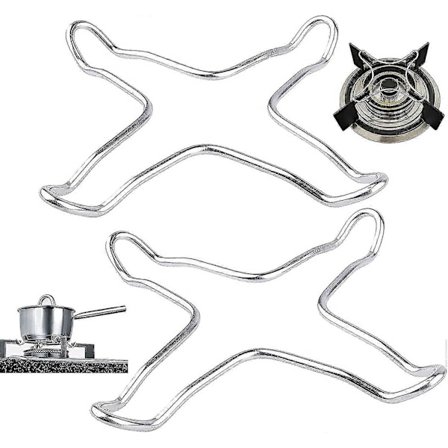 2 stk. Universal støbejerns gasring, Universal komfurholder, Wok støttefod til gasblus, til køkkener, kaffemaskiner, ovne, gasovne - yezi