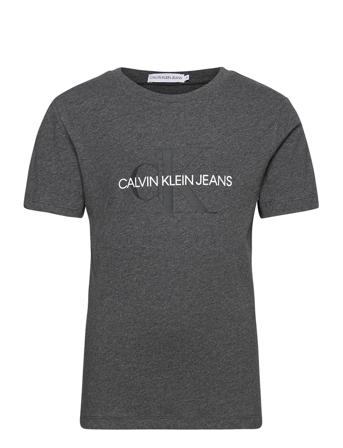 Monogram Logo T-Shirt T-shirts Short-sleeved Grå Calvin Klein