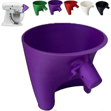 Meltragt til Kitchen Aid Mixer, Plast Pulvertragt Stand Mixer Tilbehør med Easy-Pour Tragttilbehør, Til Kitchen Aid Artisan Ksm150 5-Qua