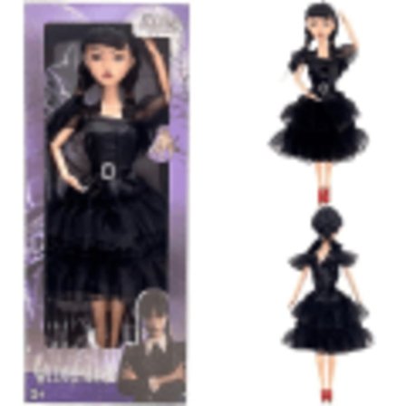 Onsdag Addams Dolls Plysch Leksaker, Made To Move Wednesday Addams Dolls For Kids svart