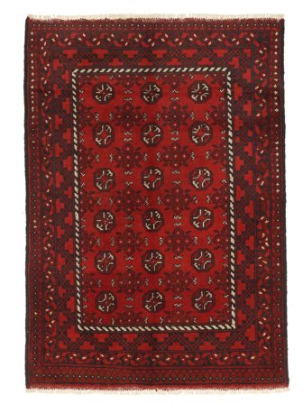 Medaillon Klein Afghan Fine Teppich 103X145 Wolle