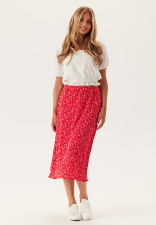 Pieces Pcflora Hw Midi Skirt Klær