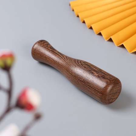 Mortel och stöt av wenge-trä, traditionell vitlökspress, hushålls vitlökskross, malningsverktyg, nötknäppare.