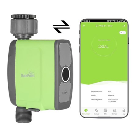 Programmerbar BT Wifi Vanntimer Slangekran Utenfor