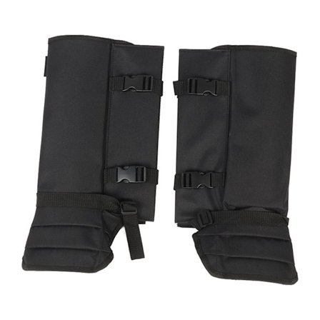 1 Par Slange Gaiters Slangebeskyttere Vandtætte Oxford Klud Bidbeskyttelse Justerbare Nedre Benbeskyttere til Vandreture Udendørs Sort