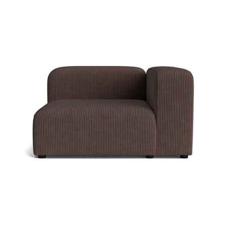 Milo chaiselong, højrevendt - Lincoln Brun - 130x130x72 - Sofa, chaiselong