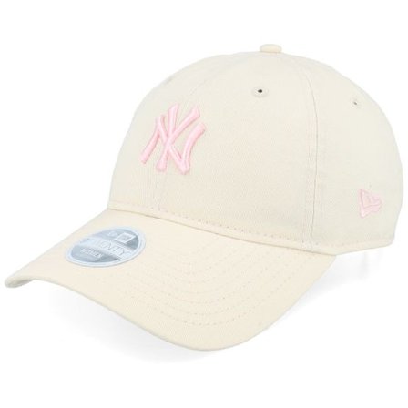 New Era - MLB Beige unconstructed Keps - New York Yankees Womens Contr Stitch 9TWENTY Light Terracotta Dad Cap @ Hatstore