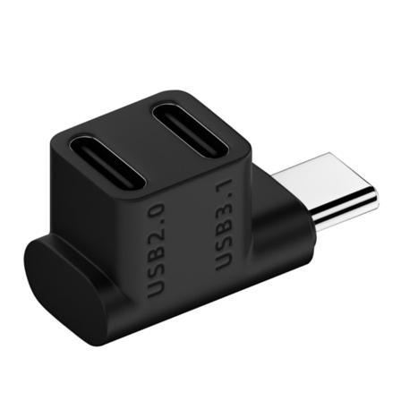Oikean kulman konsolin sovitinmuunnin 90 asteen USB C Type-C -laajennusliitin uros-naaras Steam Deck -puhelimelle