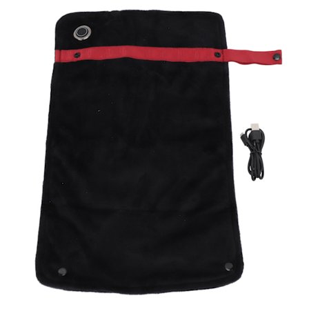 USB-värmefilt temperaturkontroll elektrisk sjal knäfilt multifunktionell elektrisk filt värme utomhus väst svart