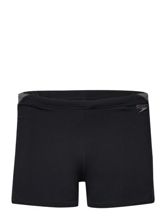 Mens Hyper Boom Splice Aquashort Badeshorts Svart Speedo*Betinget Tilbud