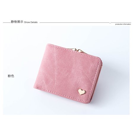 Kompakt damepung i imiteret denim, bærbar mini-pung