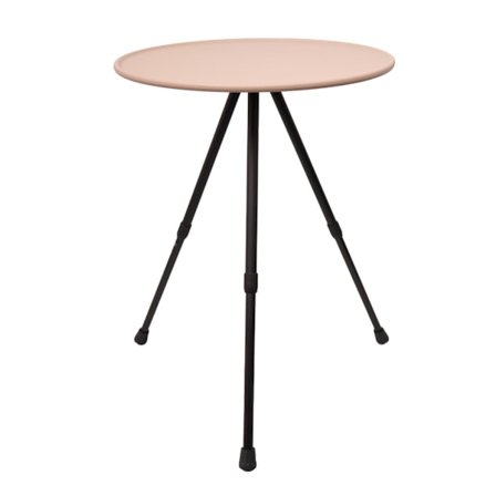 Teleskopisk sammenleggbart rundt bord utendørs trebent spisebord bærbart salongbord i aluminiumslegering Løftbart bord