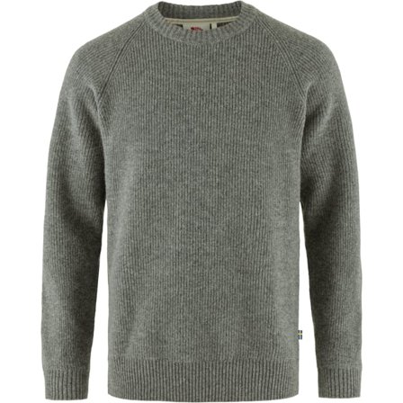 Fjällräven Övik Rib Trøje L - male - Grey - Trøjes & knitwear
