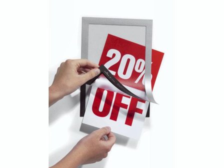 DURABLE Ramme DURAFRAME A5 magnet sølv (2)