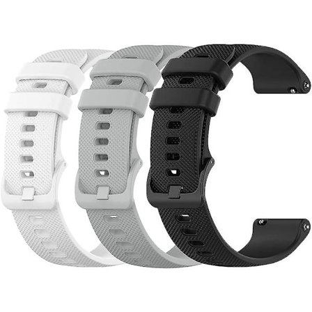 Yeejok Silikon Sport Remmar Kompatibla med Samsung Galaxy Watch 3 41mm 42mm/Galaxy Watch Active 2 40mm 44mm/Gear Sport, 20mm Mjuk Fitness Klockarmband