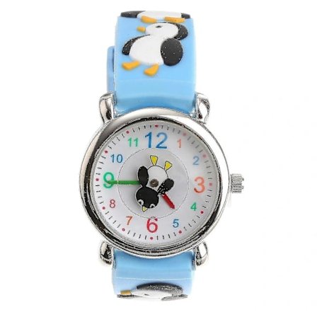1 stk. Tegneseriepingvin Ur Silikone Kvarts Ur Kreativt Armbåndsur Mode Casual Ur Til Børn