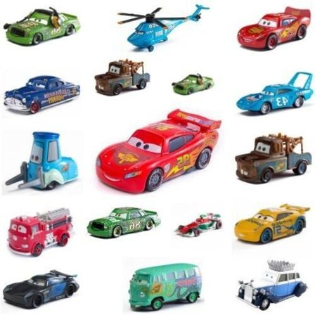 Disney Pixar Cars Lynet McQueen 1:55 Støpt Modellbil Leketøy Julegave Gutt Chick Hicks 86