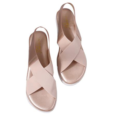 Kvinnor Ankelband Platta Sandaler Öppen Toe Sommar Sandal