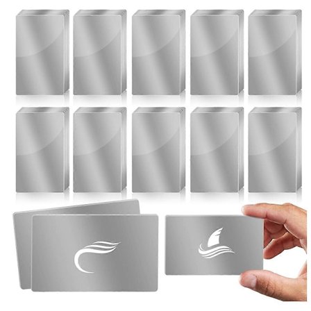 100 stk. metallgravering, blanke farge aluminiumsplater, lasergravering A