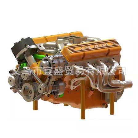 V8 Motor Figurin Kit Harts Hantverk