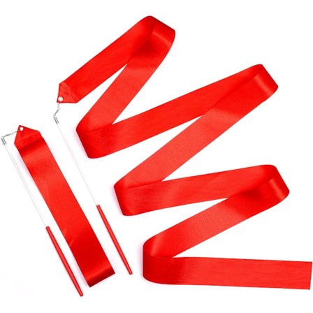 2 kpl Voimistelunauha - Lasten tanssi - punainen