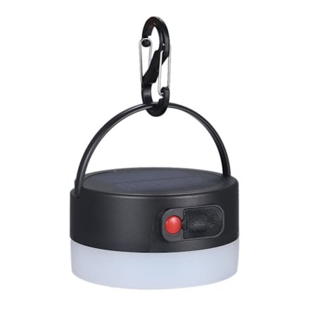Bärbar Solar LED Campinglykta Lampa Soldriven & USB Uppladdningsbar Mini Power Bank Laddning för Telefon Tält