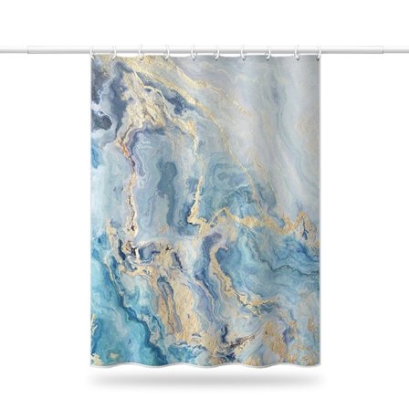 Duschdraperi i marmortextur, duschdraperi i polyestertyg 18