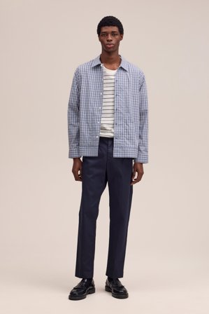 NN.07 Bill Bukser Herre Blå Økologisk Bomuld