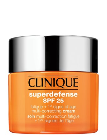 Clinique Superdefense Spf 25 Fatigue + 1St Signs Of Age Multi-Correcting Cream, Skin Type 1,2 - Nude - 50 ML