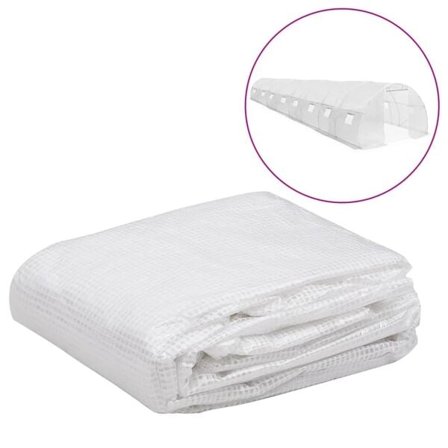 vidaXL Växthusöverdrag (36 m²) 3x12x2 m genomskinlig