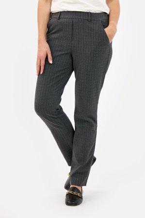 BRANDTEX - Bukser - Grå - Ternet