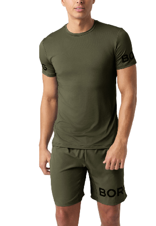 Björn Borg Sport T-Shirt Underkläder Herr Grön S