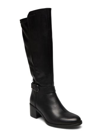 Woms Boots Korkeavartiset Saapikkaat Musta Tamaris