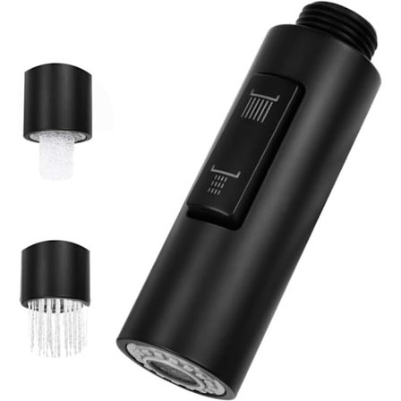 Ulosvedettävä hana-suihkupää 2 tilaa Keittiön suihkupää hana Musta ulosvedettävä keittiön suihkupää Muovinen varaosa Suihkupää kylpyhuoneen suihkupää