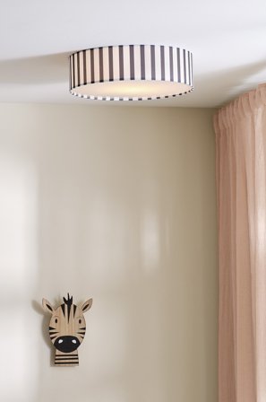 Jotex - Mini Taklampe Svart/hvit - TOLLO - Kjøp Barnelamper hos Jotex