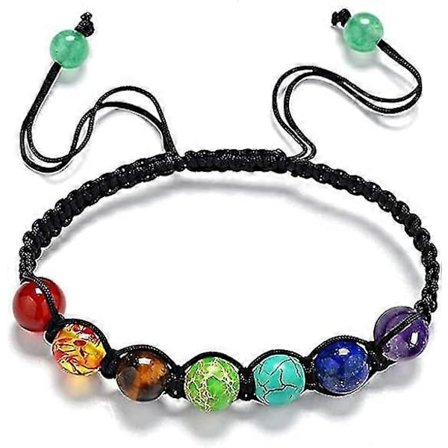 Yogaarmband med stenar, Reiki-läkning, lyckoamulett, doftspridararmband [HK]