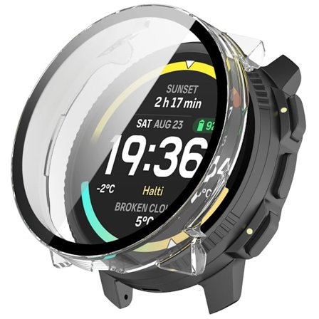Skyddsfodral Kompatibelt med Suunto Vertical 2, PC Härdat Glas Integrerat Skal för Fullständigt Skydd