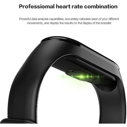 Smart armbandsklocka. Bluetooth sportarmband Hjärtfrekvens Blodtryck