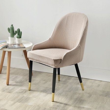 Eurooppalaistyylinen ruokapöydän tuolinpäällinen nahkatuolin päällinen kaareva selkänoja