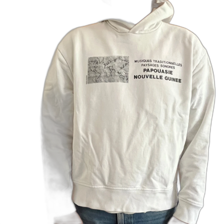 Vit hoodie med tryck från Acne Studios