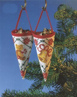 Julekræmmerhus bamse og juleklokke 2-pak - Oehlenschläger