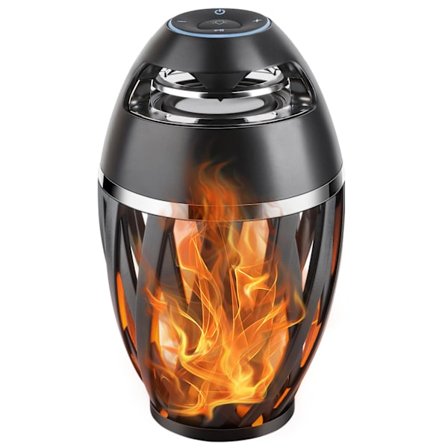 Utomhus Bluetooth-högtalare, LED-bordslampa, högtalare, bärbar trådlös vattentät utomhus/inomhus LED-flimmer