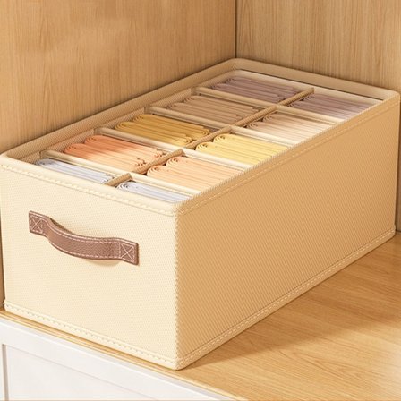 Klær Oppbevaringsboks Undertøy Oppbevaringsskuff BEIGE 44X20X20CM