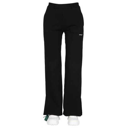 Off White, Wide Trousers Czarny, Kobieta, Rozmiar: S